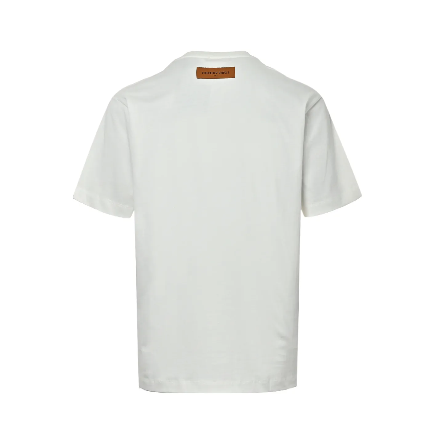Louis Vuitton/Louis Vuitton gradient color thread sailboat and bird embroidery short sleeves